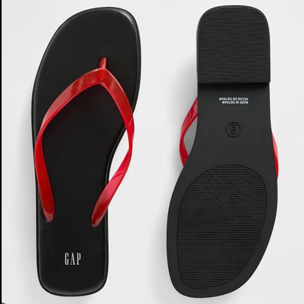 GAP Women's Red and Black Sandals